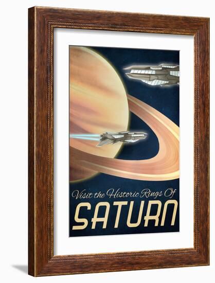 Furture Saturn, Visit the Historic Rings of Saturn-Lynx Art Collection-Framed Art Print