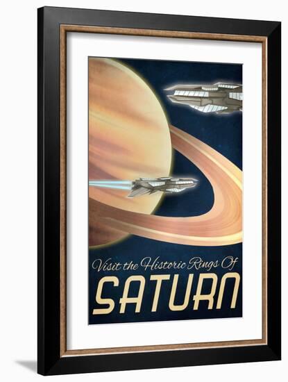 Furture Saturn, Visit the Historic Rings of Saturn-Lynx Art Collection-Framed Art Print