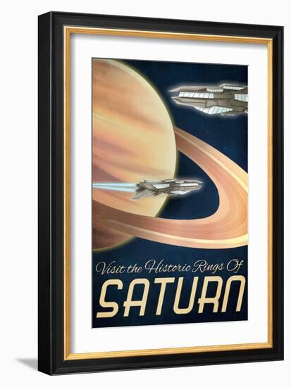 Furture Saturn, Visit the Historic Rings of Saturn-Lynx Art Collection-Framed Art Print