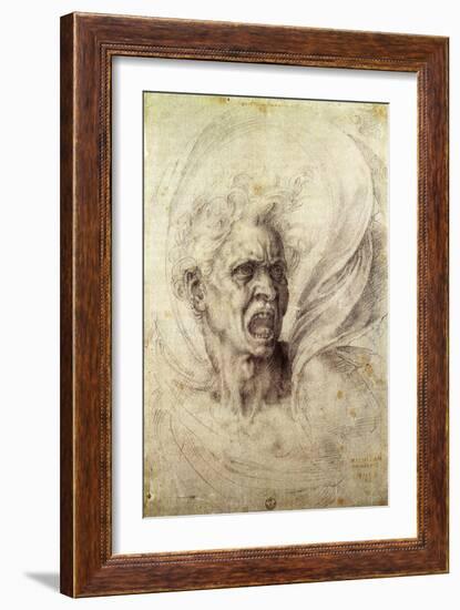 Fury, 1510-Michelangelo Buonarroti-Framed Giclee Print