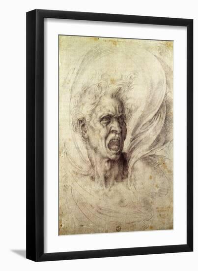 Fury, 1510-Michelangelo Buonarroti-Framed Giclee Print