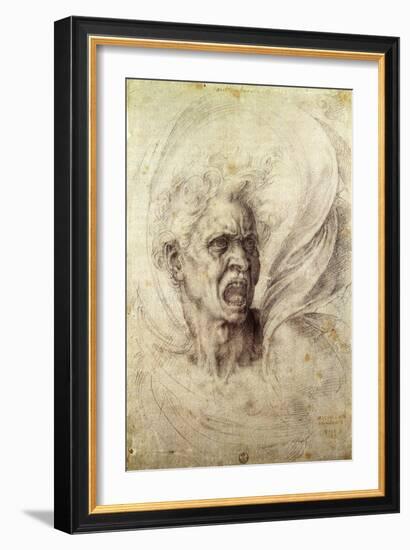 Fury, 1510-Michelangelo Buonarroti-Framed Giclee Print