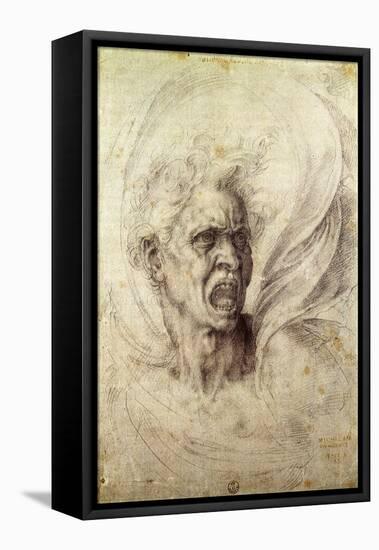 Fury, 1510-Michelangelo Buonarroti-Framed Premier Image Canvas