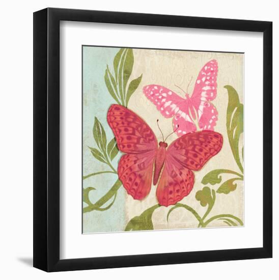 Fuschia Butterfly II-Alan Hopfensperger-Framed Art Print