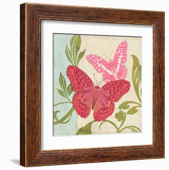 Fuschia Butterfly II-Alan Hopfensperger-Framed Art Print