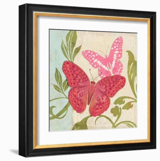 Fuschia Butterfly II-Alan Hopfensperger-Framed Art Print