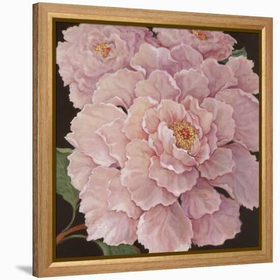 Fuschia Peonies-Janet Kruskamp-Framed Stretched Canvas