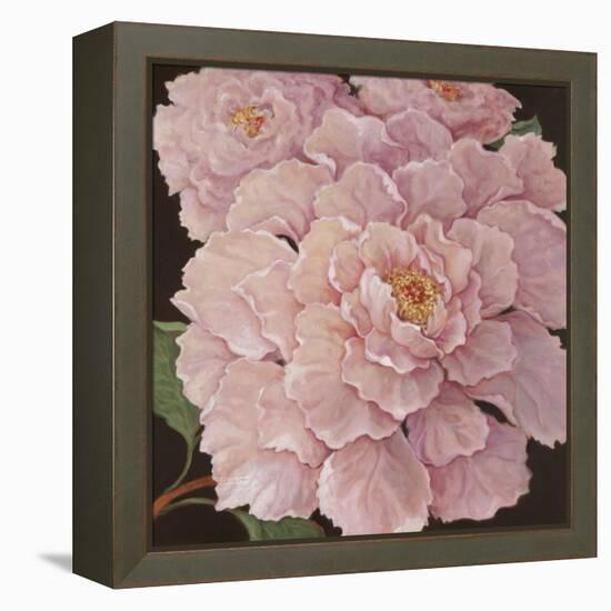 Fuschia Peonies-Janet Kruskamp-Framed Stretched Canvas