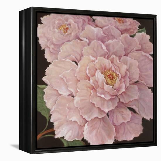 Fuschia Peonies-Janet Kruskamp-Framed Stretched Canvas