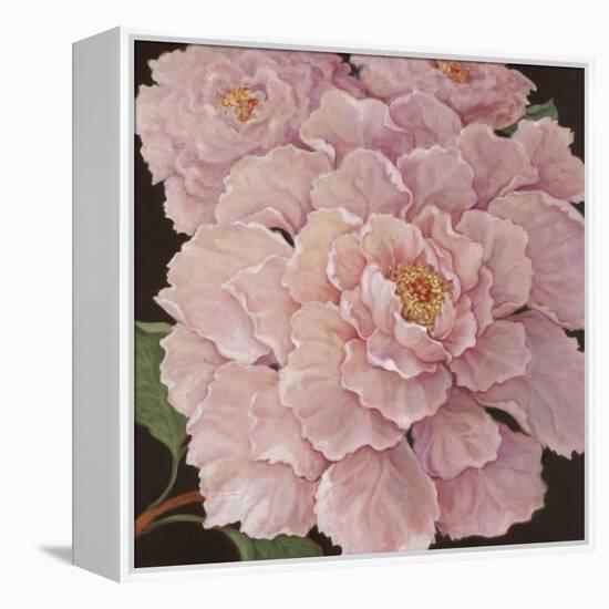 Fuschia Peonies-Janet Kruskamp-Framed Stretched Canvas