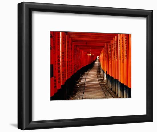 Fushimi-Inari Taisha "Torii Tunnels," Japan-Frank Carter-Framed Photographic Print