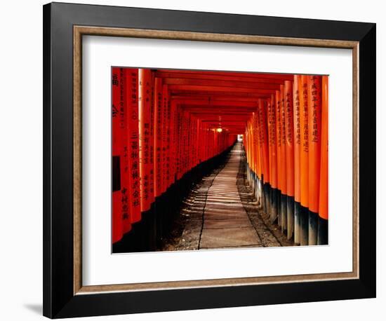 Fushimi-Inari Taisha "Torii Tunnels," Japan-Frank Carter-Framed Photographic Print