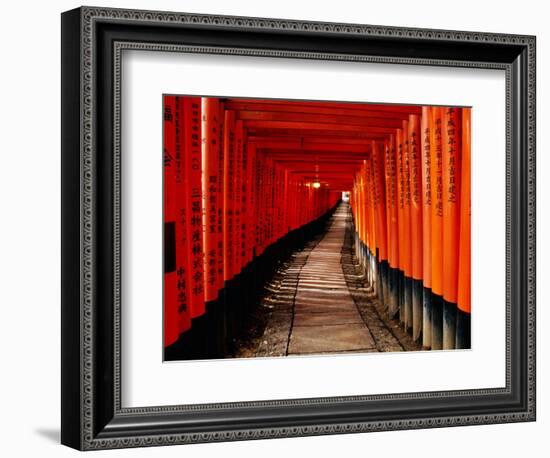 Fushimi-Inari Taisha "Torii Tunnels," Japan-Frank Carter-Framed Photographic Print