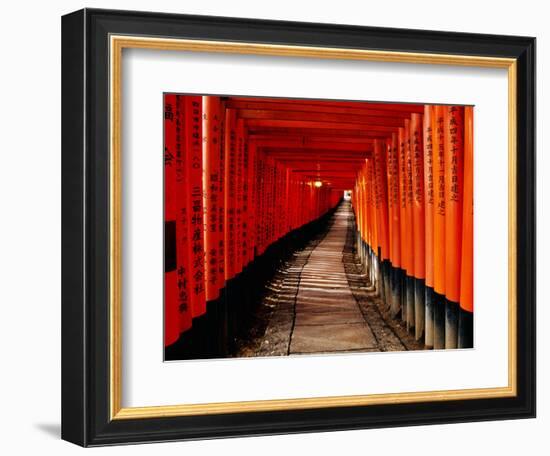 Fushimi-Inari Taisha "Torii Tunnels," Japan-Frank Carter-Framed Photographic Print