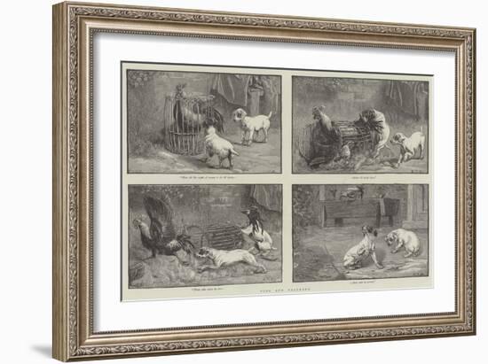 Fuss and Feathers-Sir John Gilbert-Framed Giclee Print