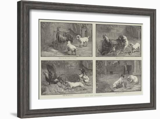 Fuss and Feathers-Sir John Gilbert-Framed Giclee Print