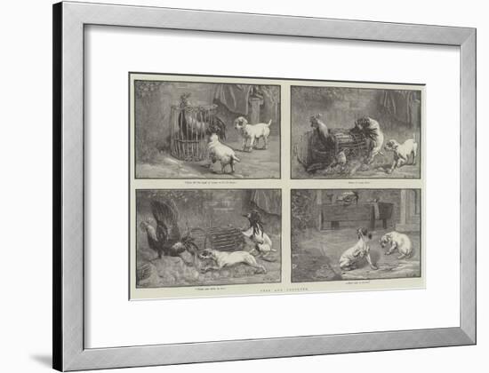 Fuss and Feathers-Sir John Gilbert-Framed Giclee Print