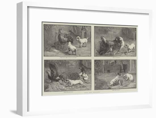 Fuss and Feathers-Sir John Gilbert-Framed Giclee Print