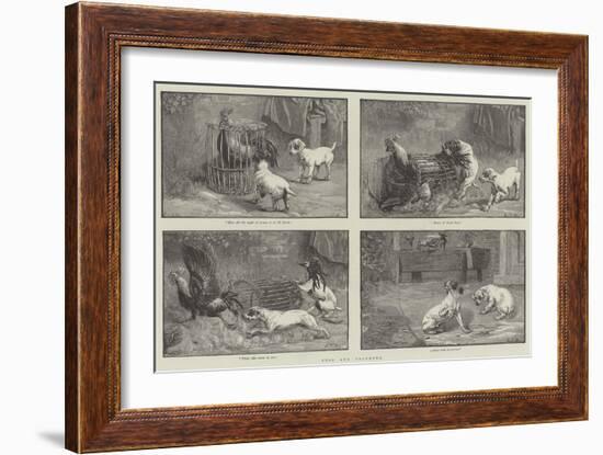 Fuss and Feathers-Sir John Gilbert-Framed Giclee Print