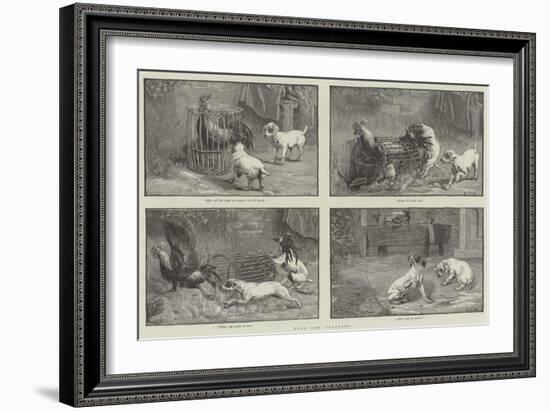 Fuss and Feathers-Sir John Gilbert-Framed Giclee Print