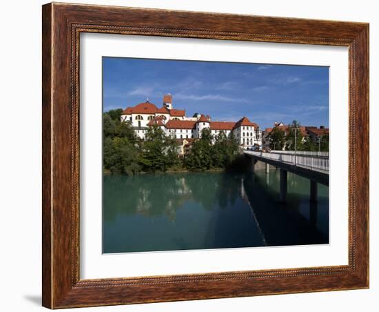 Fussen, River Lech and Castle, Allgau, Bavaria, Germany, Europe-Hans Peter Merten-Framed Photographic Print