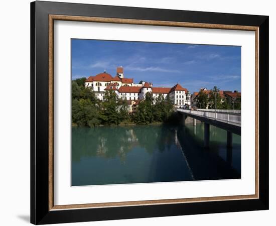 Fussen, River Lech and Castle, Allgau, Bavaria, Germany, Europe-Hans Peter Merten-Framed Photographic Print