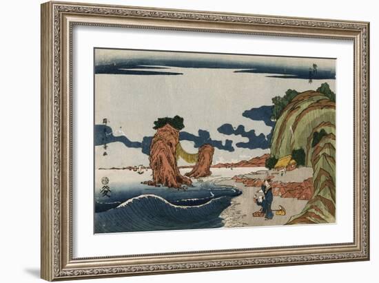 Futamigaura in Ise Province' from a Group of Nine Uki-E Prints-Shotei Hokuju-Framed Giclee Print