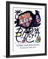 Futbol Club Barcelona-Joan Miro-Framed Giclee Print