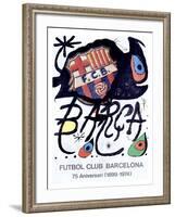Futbol Club Barcelona-Joan Miro-Framed Giclee Print