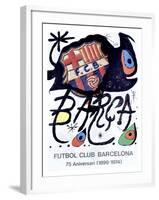 Futbol Club Barcelona-Joan Miro-Framed Giclee Print