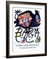 Futbol Club Barcelona-Joan Miro-Framed Giclee Print