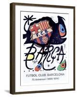Futbol Club Barcelona-Joan Miro-Framed Giclee Print