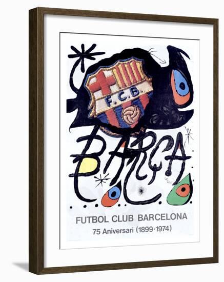 Futbol Club Barcelona-Joan Miro-Framed Giclee Print