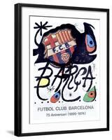 Futbol Club Barcelona-Joan Miro-Framed Giclee Print