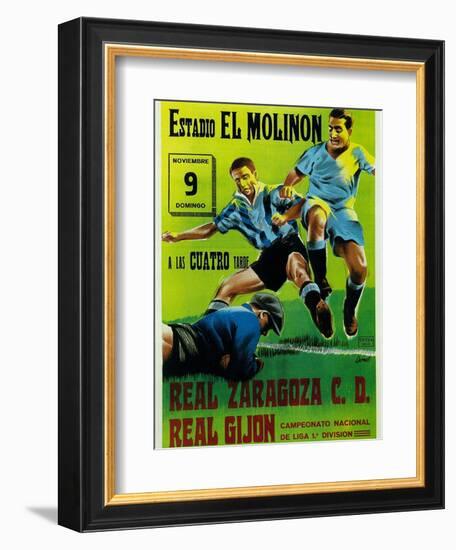 Futbol Promotion - Estadio El Molinon-Lantern Press-Framed Art Print
