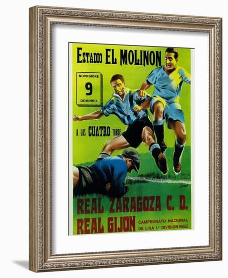 Futbol Promotion - Estadio El Molinon-Lantern Press-Framed Art Print