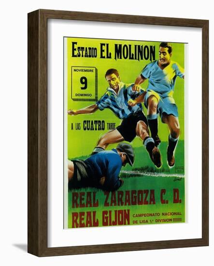 Futbol Promotion - Estadio El Molinon-Lantern Press-Framed Art Print