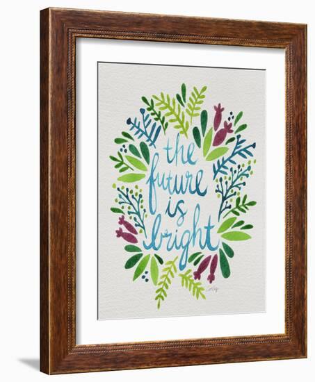 Future is Bright - Watercolor-Cat Coquillette-Framed Art Print