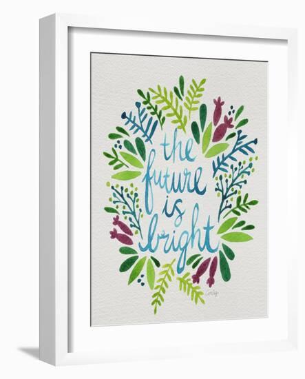 Future is Bright - Watercolor-Cat Coquillette-Framed Art Print