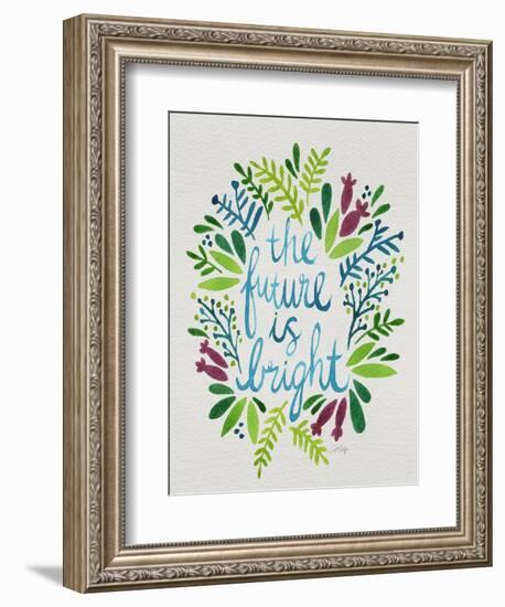 Future is Bright - Watercolor-Cat Coquillette-Framed Premium Giclee Print