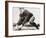 Future President Gerald Ford at Football Practice at University of Michigan, Ca. 1933-null-Framed Photo