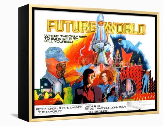 Futureworld, Peter Fonda, Blythe Danner, 1976-null-Framed Stretched Canvas