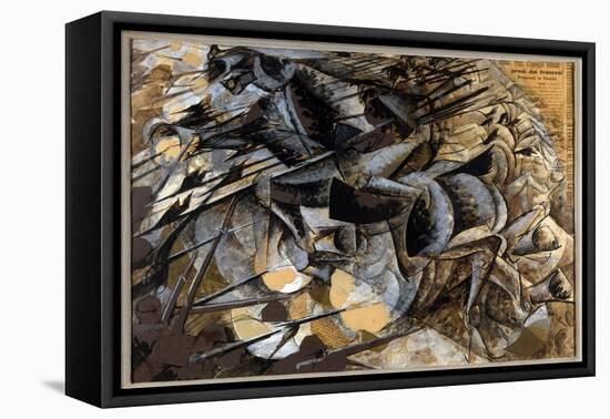 Futurism: “Cavalry Charge” - 1914-Umberto Boccioni-Framed Premier Image Canvas