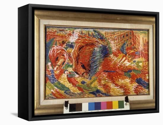 Futurism: “ La Citta Che Sale ” (The Climbing City) 1910-Umberto Boccioni-Framed Premier Image Canvas