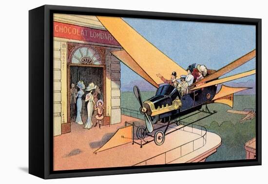 Futurist Personal Plane Taxi or Air Travel as Seen in 1912-null-Framed Premier Image Canvas