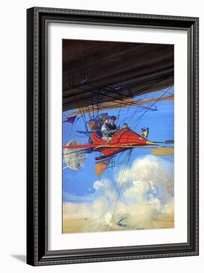 Futuristic Air Travel-null-Framed Art Print