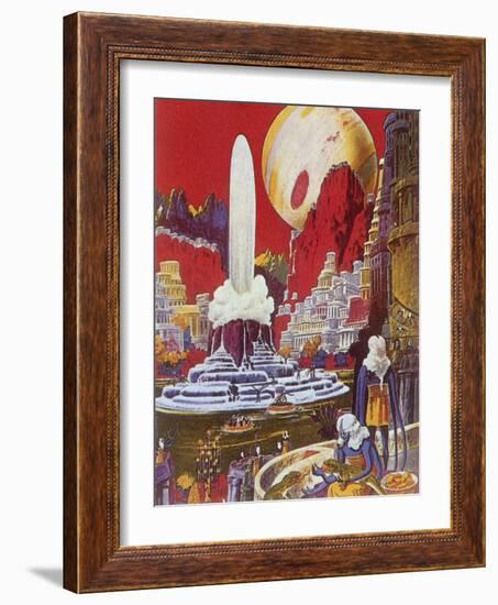 Futuristic City, 1941-Frank R. Paul-Framed Giclee Print