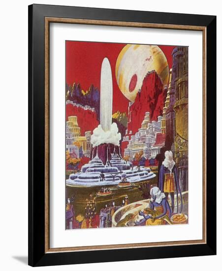 Futuristic City, 1941-Frank R. Paul-Framed Giclee Print