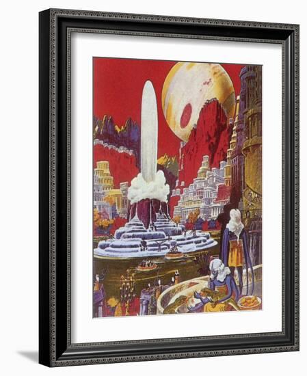 Futuristic City, 1941-Frank R. Paul-Framed Giclee Print