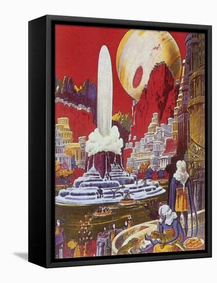 Futuristic City, 1941-Frank R. Paul-Framed Premier Image Canvas